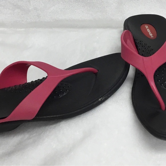 Pink Okabashi Women’s flip flops SZ M - Picture 6 of 6